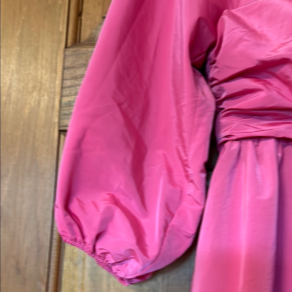Pink Embellished Ruffled Gown - Picture 6 of 9